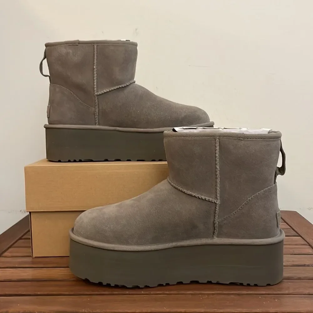 UGG Classic Mini Platform Smoke Plume Women Size 9 - Picture 4 of 15